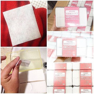 (CÓ SẴN) BÔNG TẨY TRANG HỘP MINISO 1000 MIẾNG