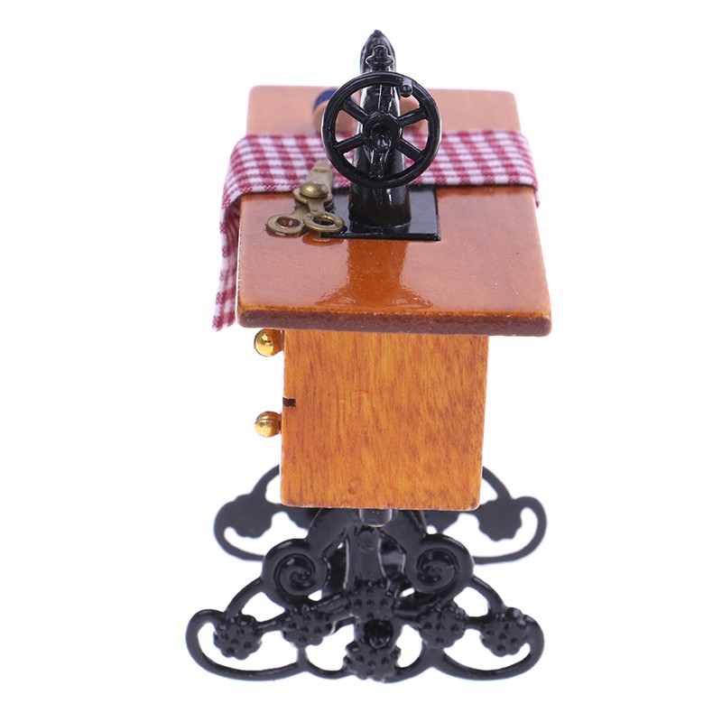 Mô Hình Máy May mini Tỉ Lệ 1: 12 Trang Trí Nhà Búp Bê