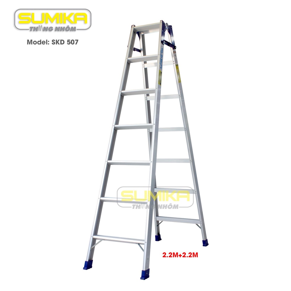 Thang nhôm xếp chữ A SUMIKA SKD 507, 2.2 - 4.4 Mét