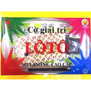 Bộ Đồ Chơi Cờ Lô Tô Bingo Lotto nhựa cao cấp - liên hiệp thành - cờ giải trí chơi vui