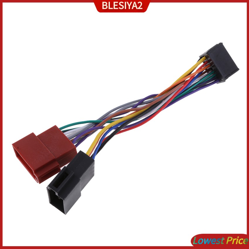 For Pioneer 2015 16 Pin to ISO Lead Wiring Loom Power Adaptor Radio Wire