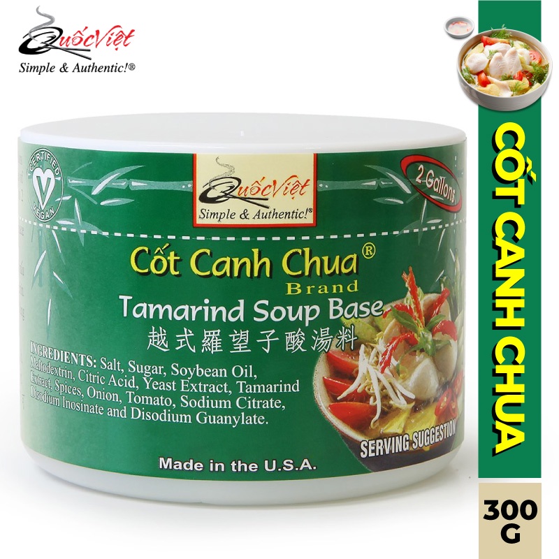 Cốt Canh Chua Quốc Việt - Nhập khẩu USA - Tamarind Soup Base (300g)