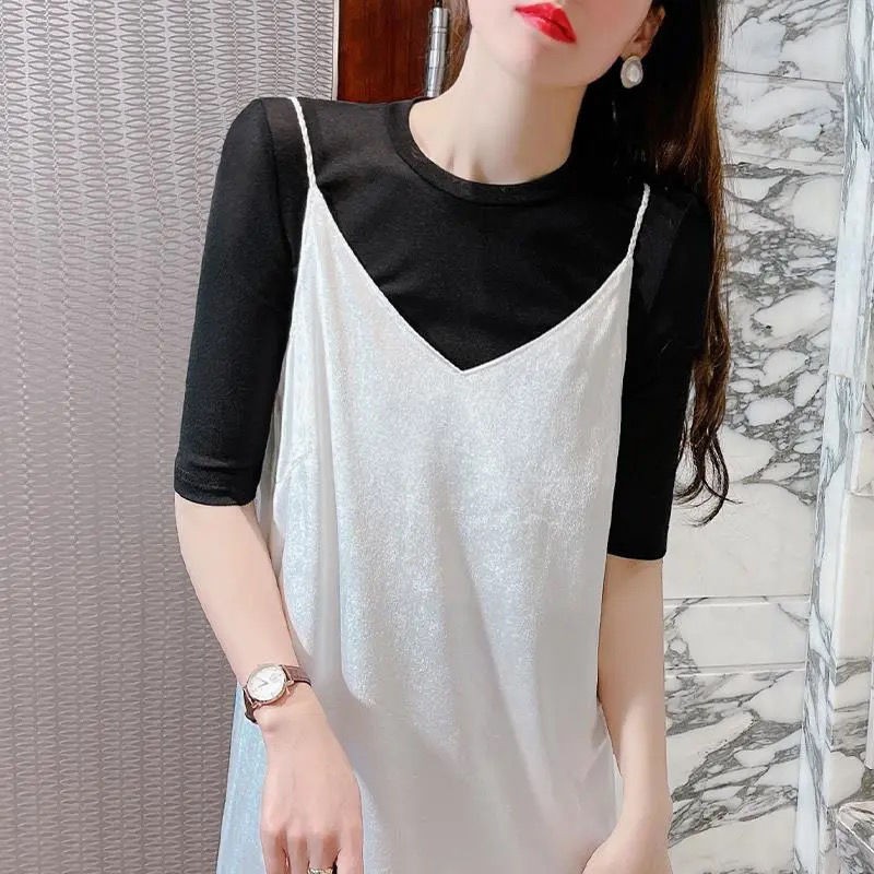 Áo tay ngắn vải lưới thời trang mùa hè cho nữ