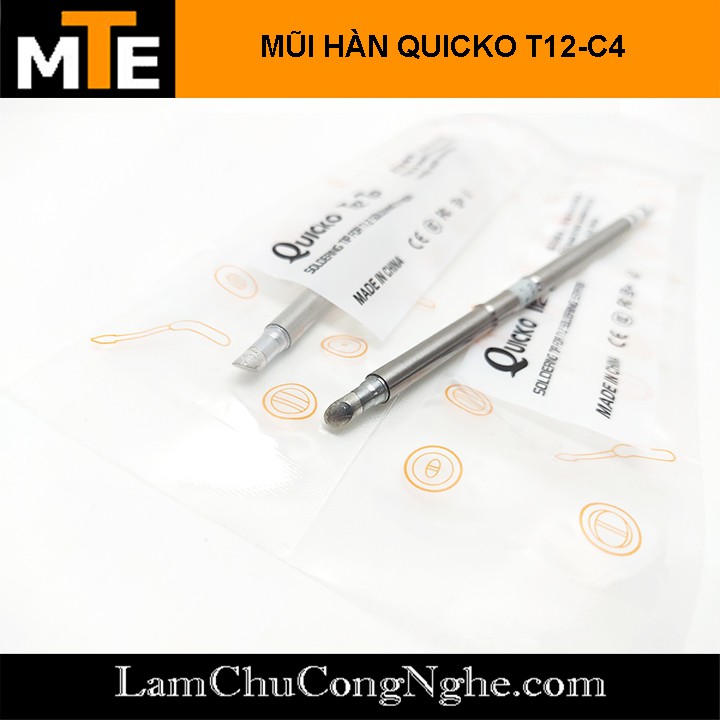 Mũi hàn T12 móng ngựa, TIP hàn Quicko T12-C4 75W sử dụng cho trạm hàn T12