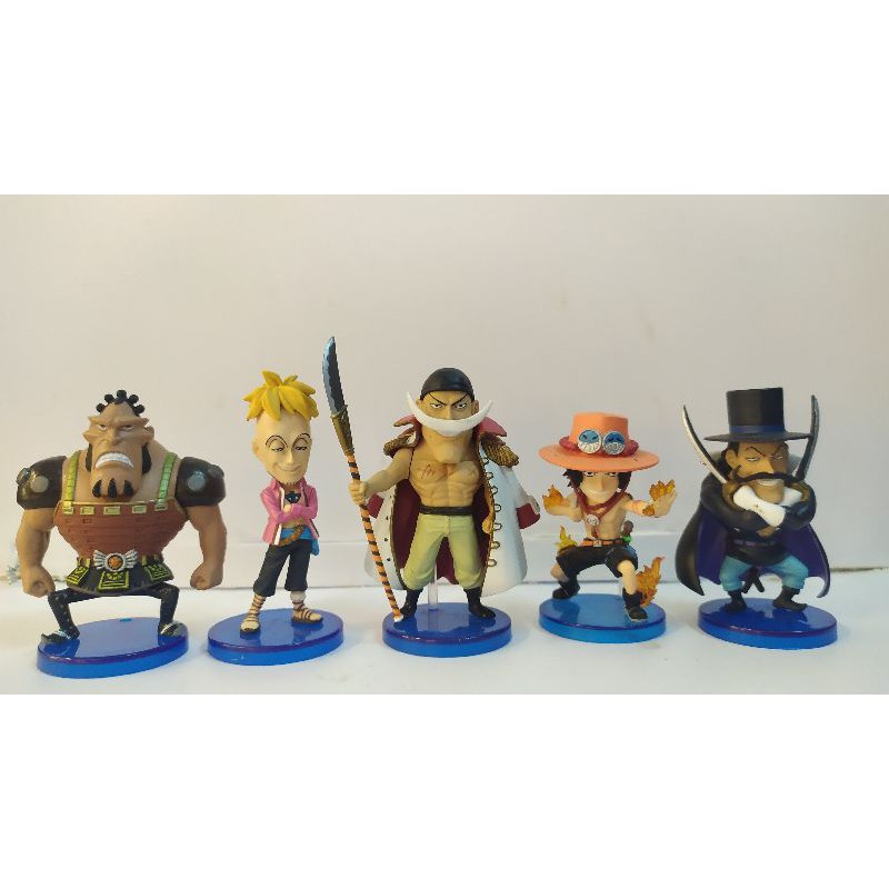 Mô hình One piece Team râu trắng WCF, marco, ace, vista,jozu chính hãng
