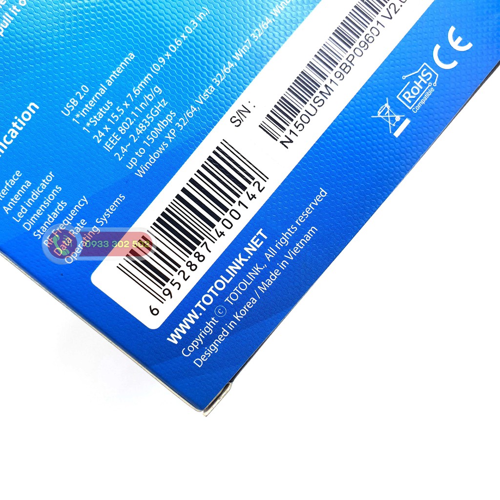 [CHÍNH HÃNG] USB Wifi Chuẩn N Tốc Độ 150Mbps - 300Mbps Toto Link | BigBuy360 - bigbuy360.vn