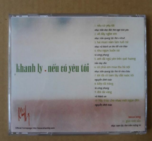 Bộ 5 cd Khánh Ly phono