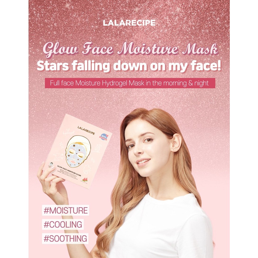 Mặt Nạ Miếng Dưỡng Ẩm Làm Mát Da Lalarecipe Glow Face Moisture Mask 23g