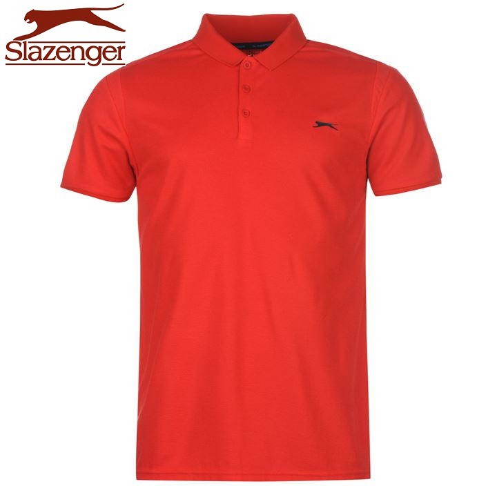 Áo thun nam Slazenger Core B Line Polo (màu Đỏ) - Hàng size UK