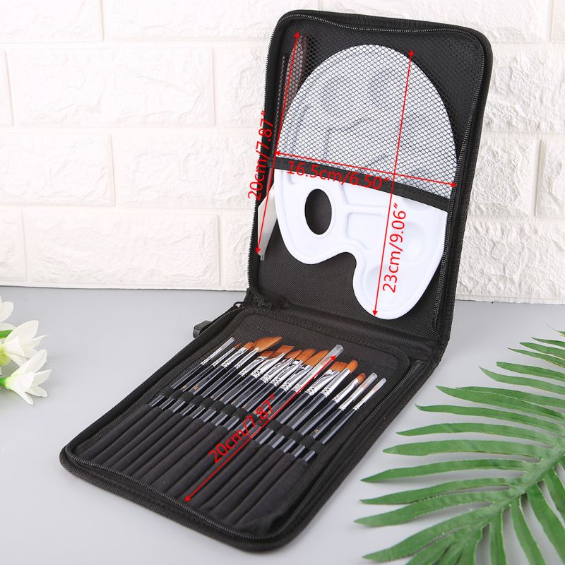 Set 18 Cọ Vẽ Tranh Chuyên Nghiệp