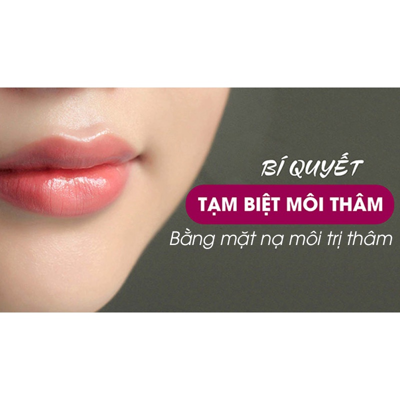 Mặt nạ môi Collagen Bioaqua - mask giấy ngủ dưỡng môi dưỡng ẩm 8gr