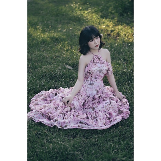 ROSIE - Váy hoa yếm dài