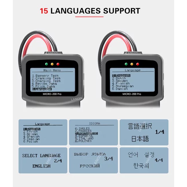 Bộ đo test ắcquy 12V LANCOL MICRO-200 PRO