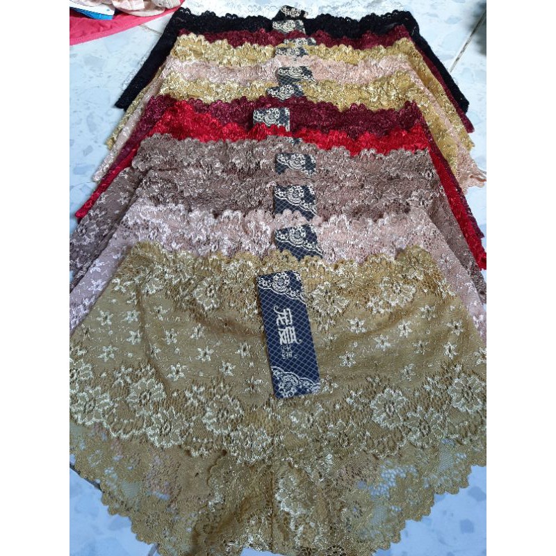 Sét 5 Quần ren lưng cao