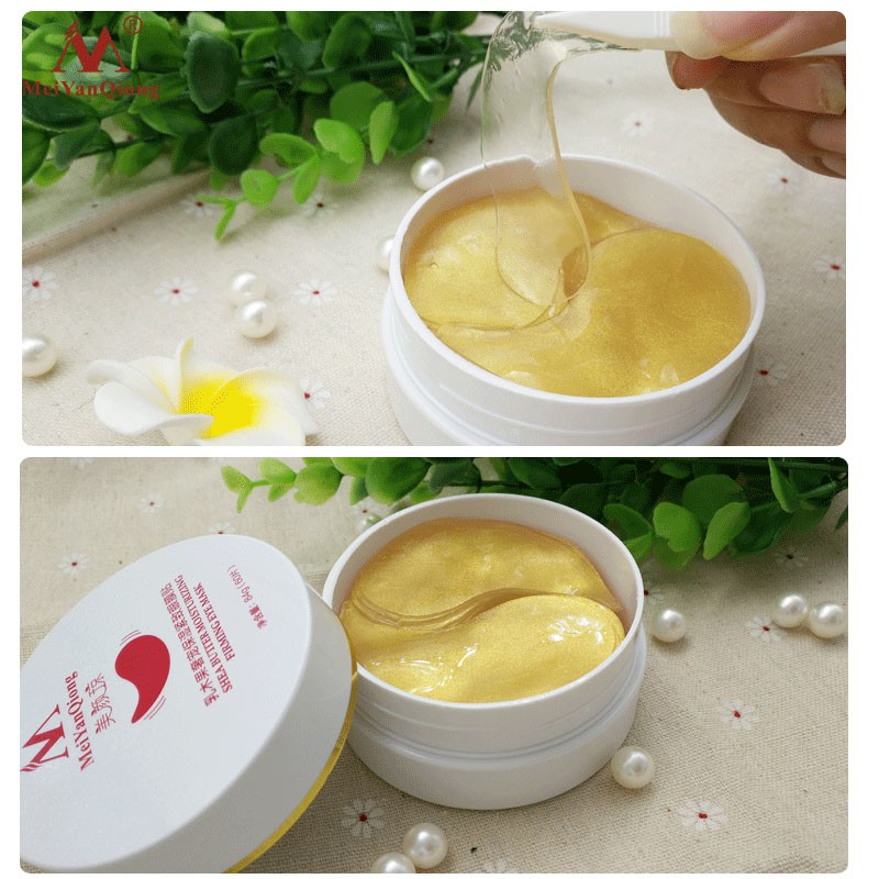 Hộp 60 Miếng Mặt Nạ Mắt MeiYanQiong 84g Chiết Xuất Từ Bơ Hạt Mỡ Và Collagen Dưỡng Ẩm