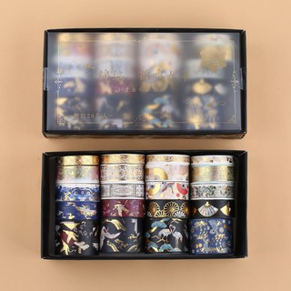 Set 20 cuộn băng keo trang trí washi tape hoa văn cổ trang trung hoa