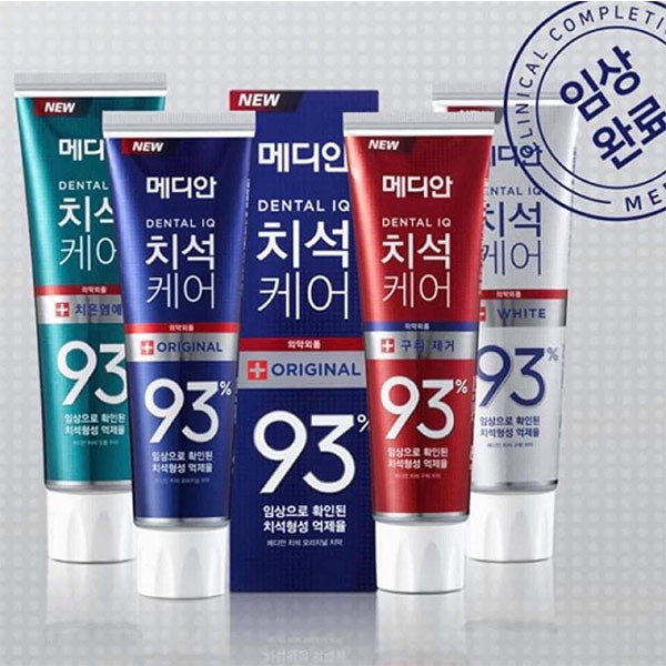 [Hàng Auth] Kem đánh răng Median Dental IQ 93% Hàn Quốc 120g
