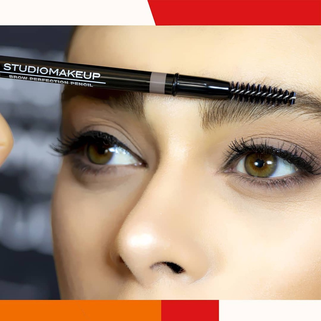 Chì kẻ mày 2 đầu STUDIOMAKEUP BROW PERFECTION PENCIL SBR - Thegioimakeuppro