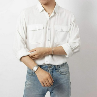 Sơ Mi TD Laha Trắng Linen M3
