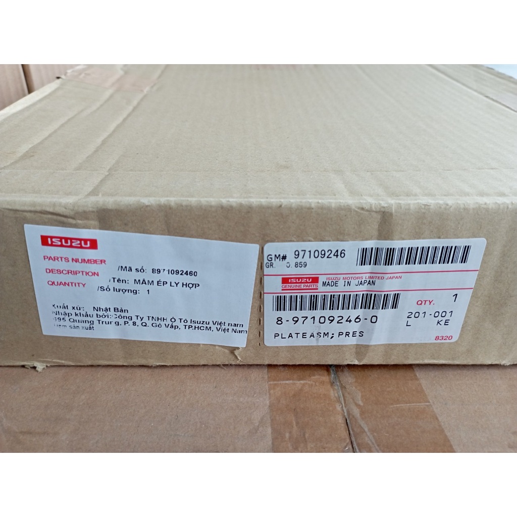 Mâm ép ly hợp xe ISUZU QKR 230/270 - Hàng chính hãng