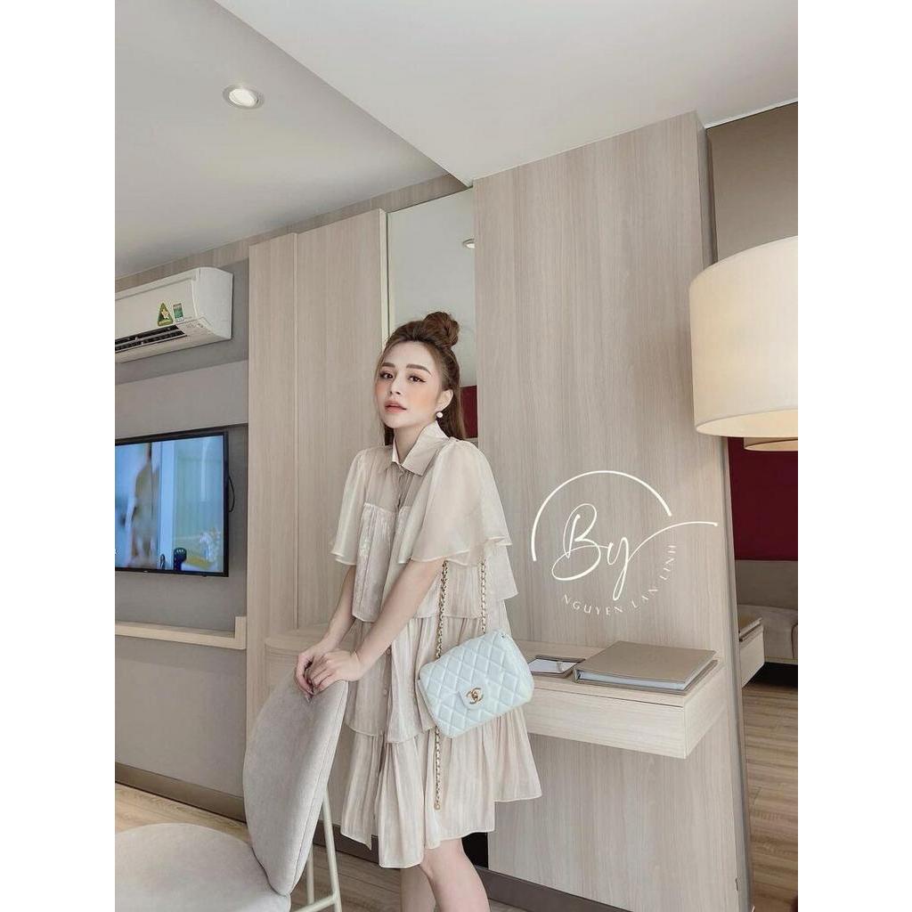 Váy tơ óng 3 tầng tiểu thư