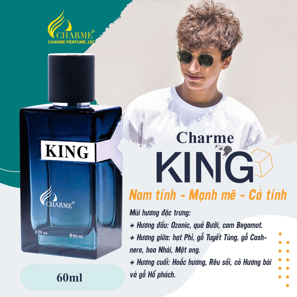 Nước hoa nam Charme King 60ml