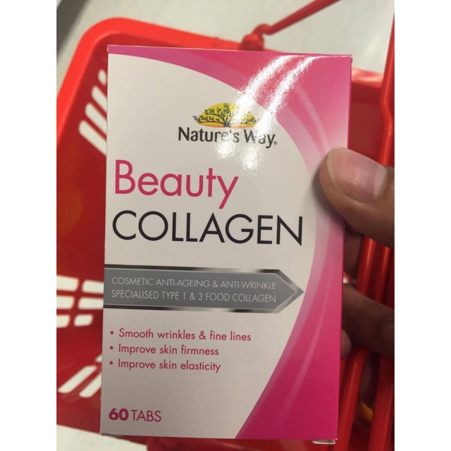 Collagen Của Nature’s Way 60 Viên - Đẹp Da, Tóc hàng Chemist Úc