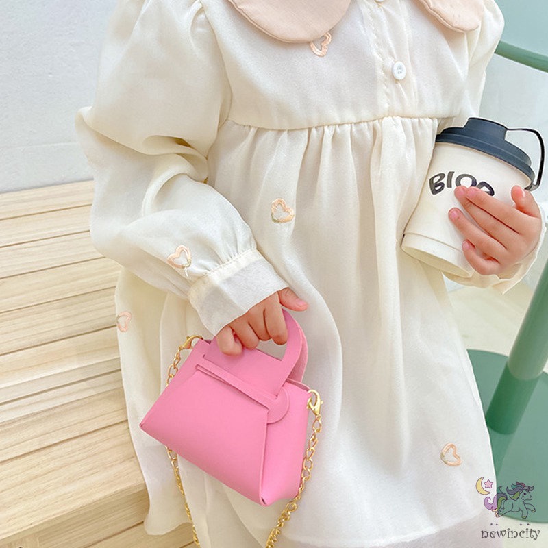 Túi Đeo Vai Đựng Tiền Xu Màu Sắc Xinh Xắn Phong Cách Hàn Quốc Cho Bé Gái