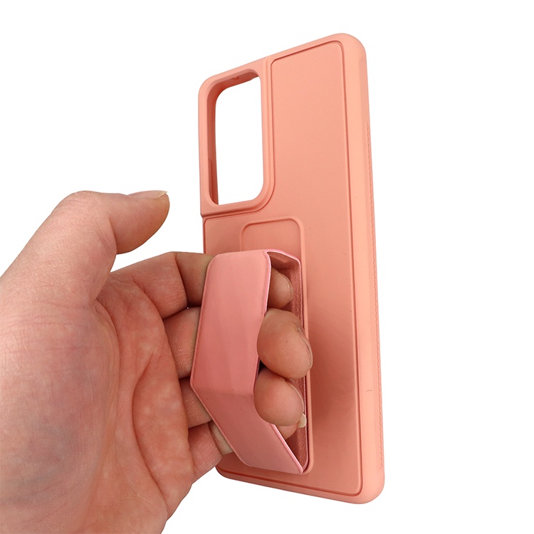 Ốp Điện Thoại Silicone Mềm Mịn Có Quai Cầm Tay Kiêm Giá Đỡ Cho Samsung Galaxy S22 S23 Ultra S22 + S2