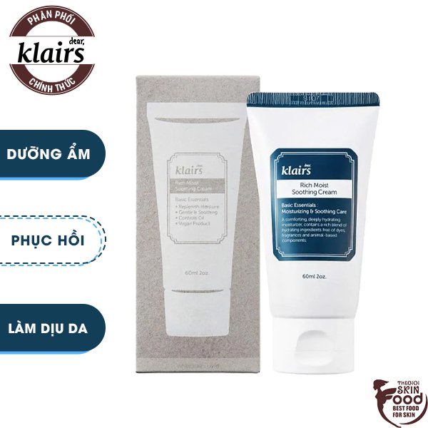 Kem Dưỡng Ẩm Sâu Klairs Rich Moist Soothing Cream