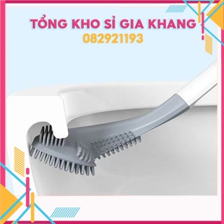 sp701 Bàn Chải Vệ Sinh Toilet Cán Dài Cong Bằng Nhựa