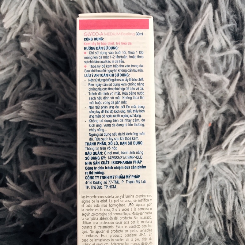 Kem tẩy tế bào chết trẻ hóa da ISIS Pharma 30ml