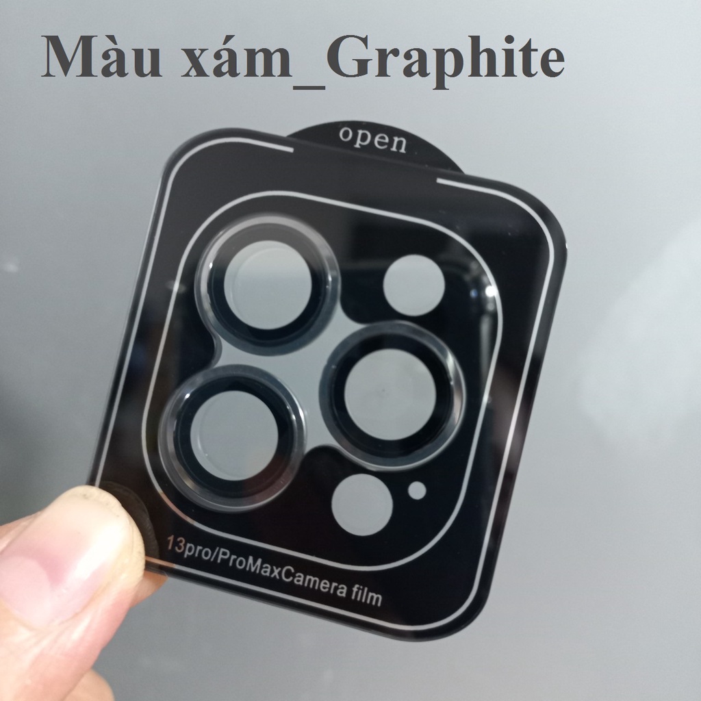 Cụm cường lực dán camera cho iP 13 Pro / 13 Pro Max URR 3D AR (Đủ các màu)