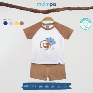 Mompa bộ cộc tay cài vai cho bé
