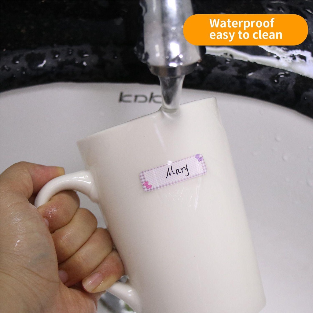 Nhãn Dán Chai Lọ Chống Nước Tự Dính Họa Tiết Hoạt Hình Dễ Thương