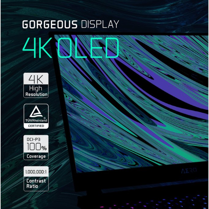 Laptop Gigabyte AERO 15 OLED XD 73S1624GH (Core i7-11800H | 16GB | 1TB SSD | RTX 3070 8GB | 15.6 inch UHD | Win 10 | Đen | BigBuy360 - bigbuy360.vn