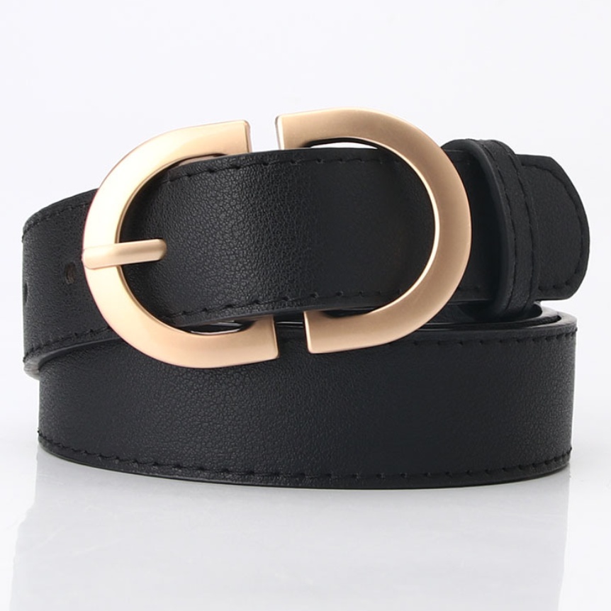 Thắt Lưng Nữ Thời Trang Mặt Khóa Kim Loại Hình Oval Chất Liệu Da PU TL010 ShopMaySG Dây Lưng Nữ, Dây Nịt Nữ