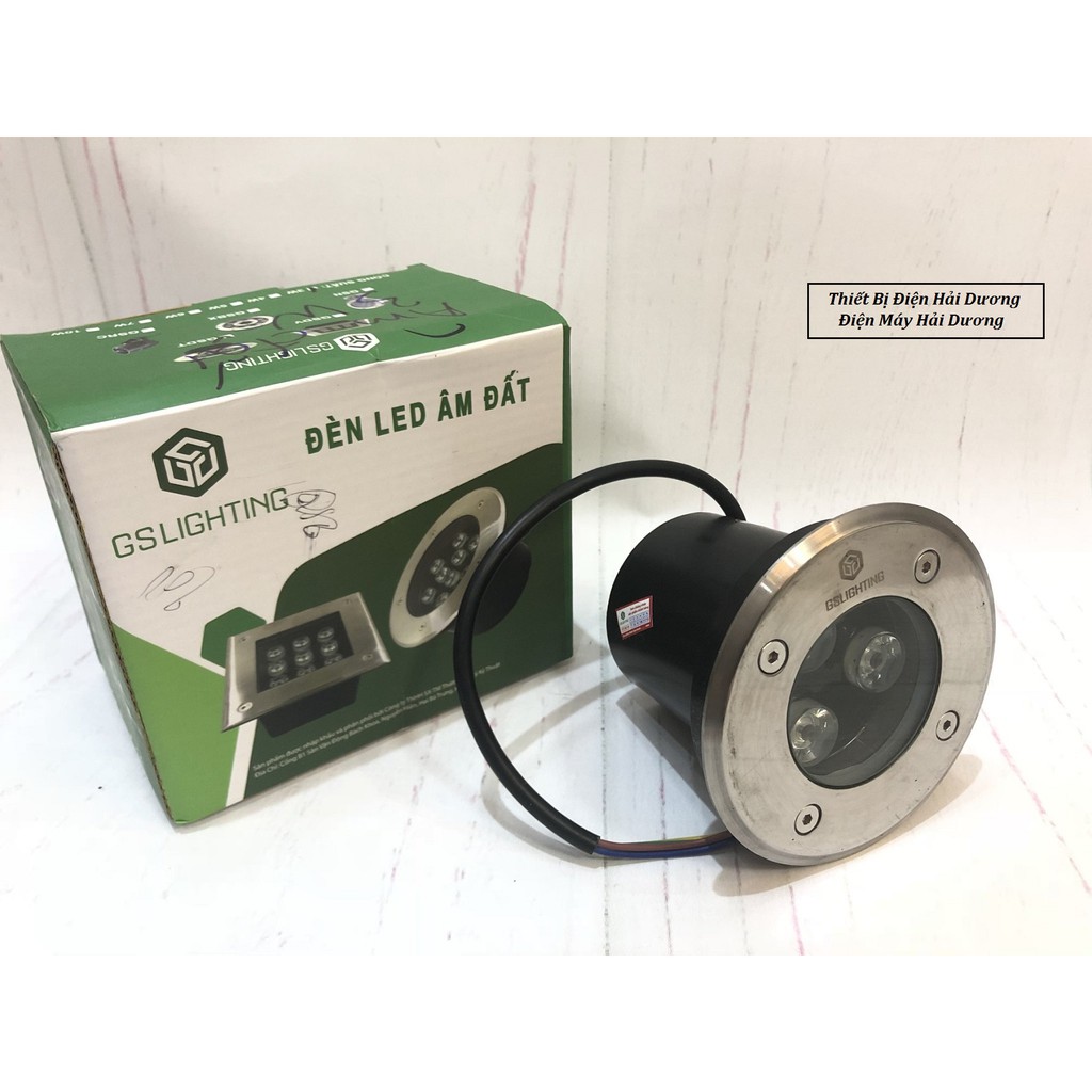 Đèn LED âm đất âm sàn GS Lighting (Ánh sáng Vàng) - Bảo hành 12 tháng