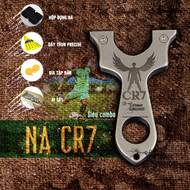 Ná CR7 chuẩn thép 304 siêu đẹp tặng kèm thun precise, hộp đựng... siêu ưu đãi cho bạn lựa chọn, Ná Cr7 siêu mạnh