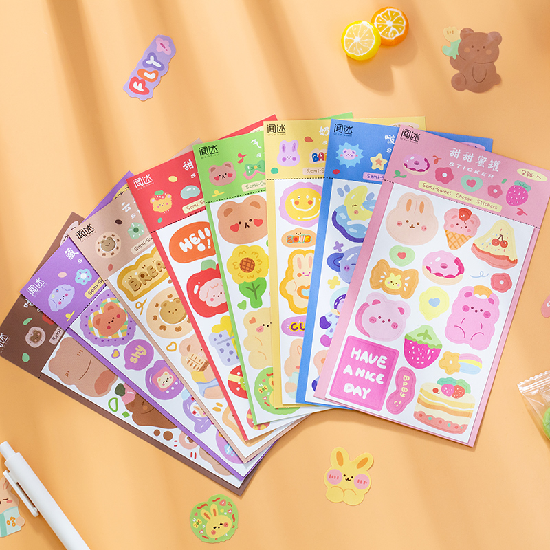 Flowertree Sticker Miếng Dán Hình Phô Mai Dễ Thương Trang Trí Điện Thoại