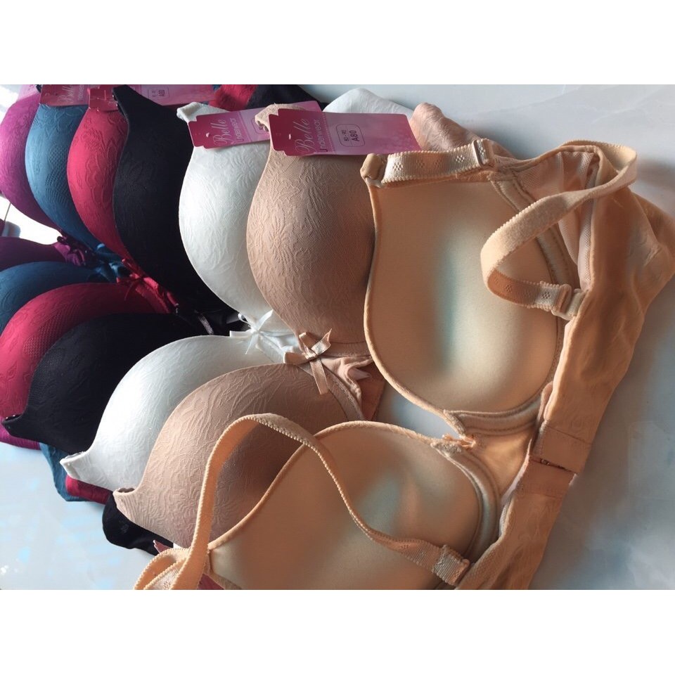 Áo lót nữ gấm mút vừa nâng ngực cài sau 2 móc Belle 278