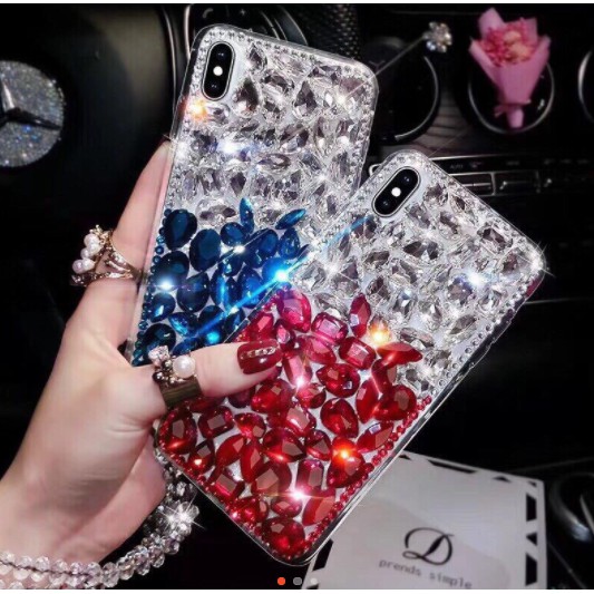 (HOT)Ốp Đính Đá Pha Lê Cao Cấp Cho Các Dòng Iphone 6/6s/6plus/7plus/8plus/iphone x/xs max.Siêu Sang Chảnh-thegioisilevip