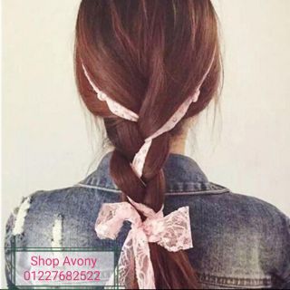Cài tóc tiểu thư thắt nơ ren