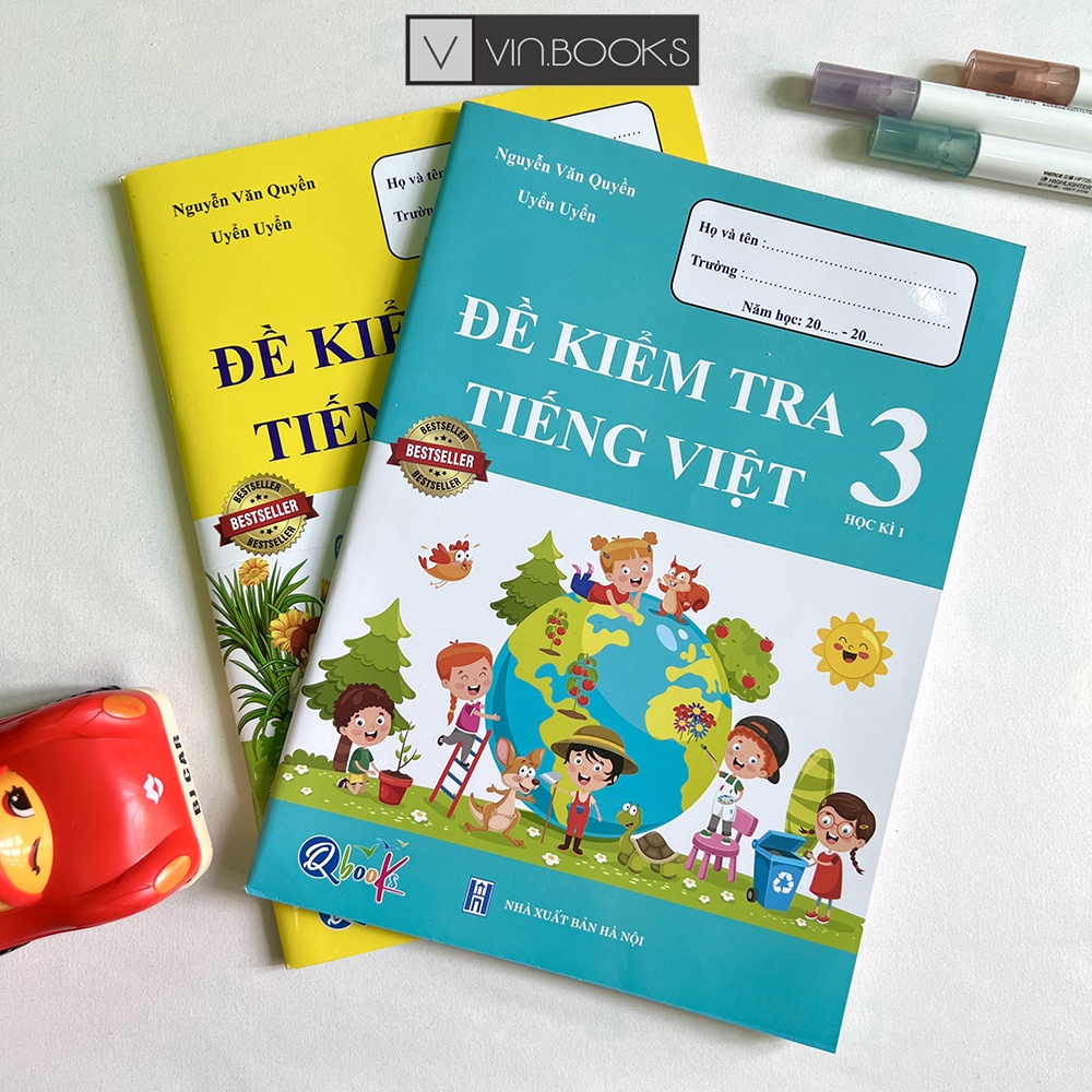 Sách - Đề Kiểm Tra Tiếng Việt Lớp 3 - Combo 2 Quyển Học Kì 1 và 2