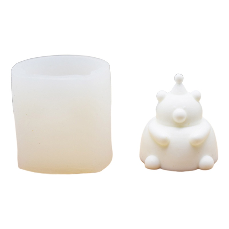 Khuôn tạo hình chú gấu hoạt hình 3D dễ thương làm xà phòng thủ công làm quà tặng