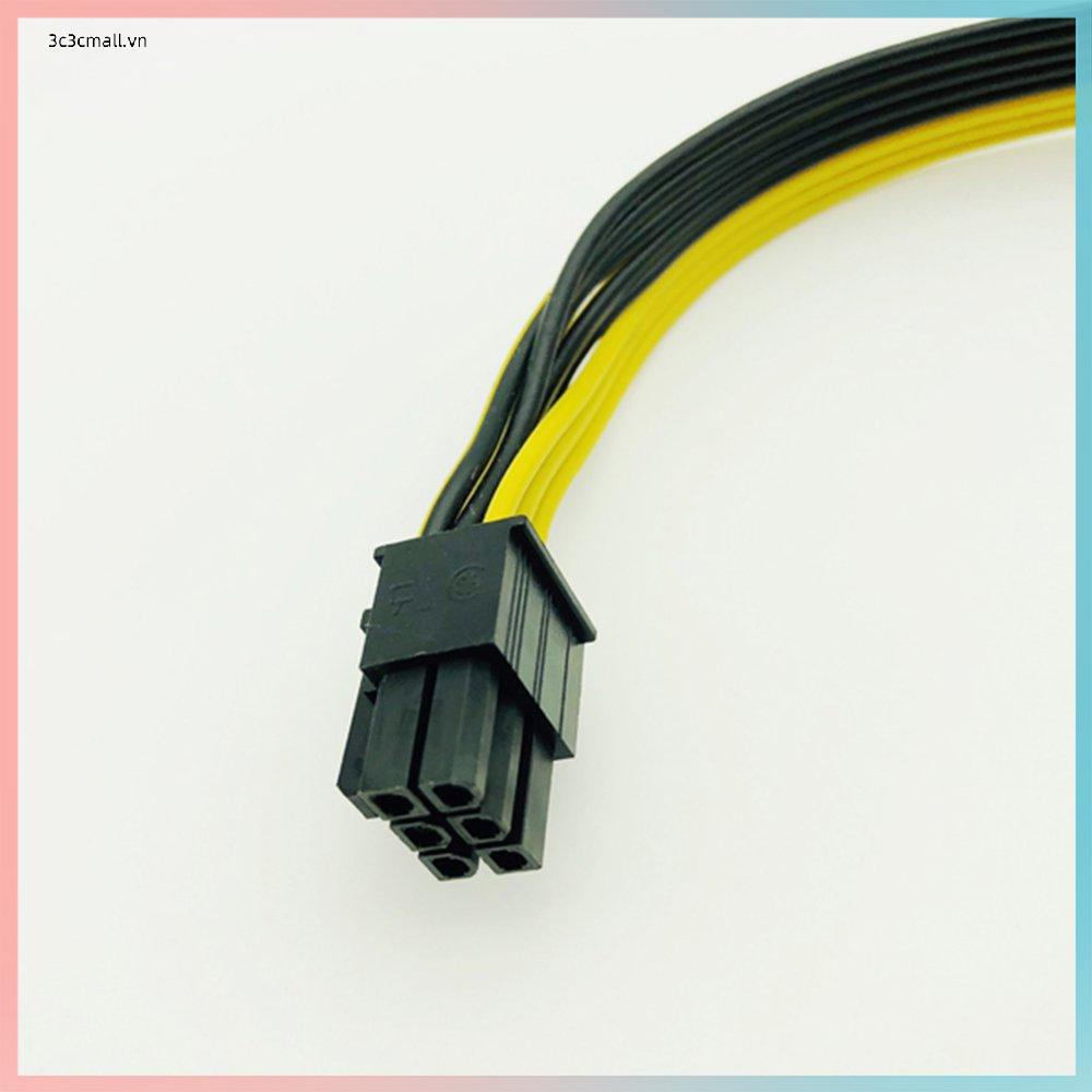 ✨chất lượng cao✨6Pin Male To Dual 8Pin 2 Port Male Adapter GPU Graphics Card PCIe Power Cable