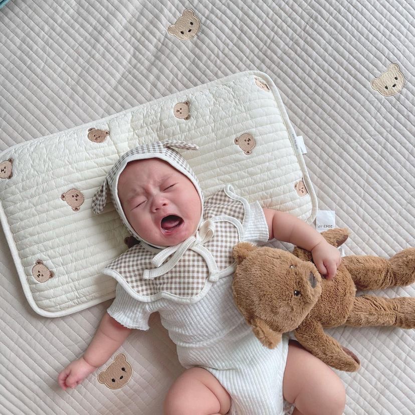 Mũ tai gấu, tai thỏ cotton Vella Craft Hàn Quốc cho bé - Brand Bunnie Blossom