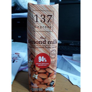 Sữa hạt Hạnh nhân Nguyên Chất 137 DEGREES 1000ml