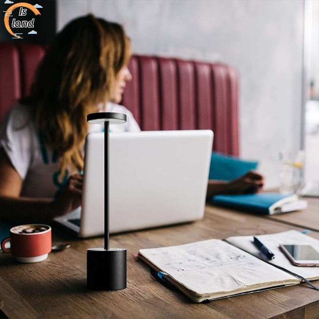 Đèn Led Để Bàn Không Dây Sạc Pin Ba Bước Nhỏ Gọn