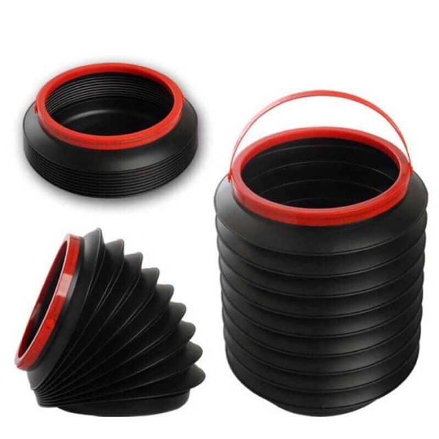 Thùng để đồ, để rác mini co giãn trên ô tô, đi picnic, dã ngoại...